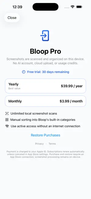 Bloop — Screenshot Actions screenshot 3