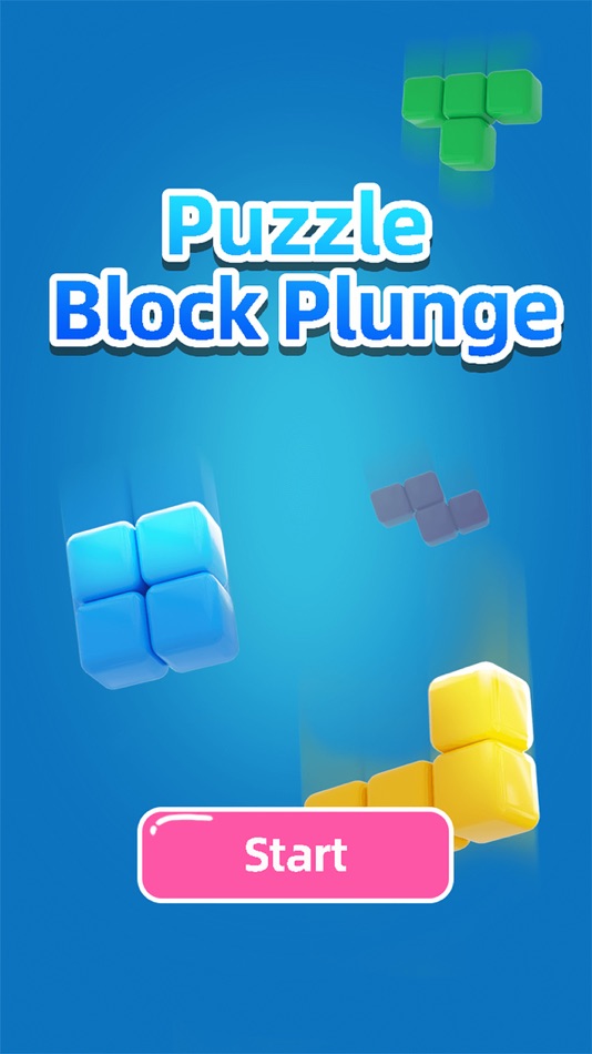 #3. Puzzle Block Plunge (iOS) Podle: 智明 范