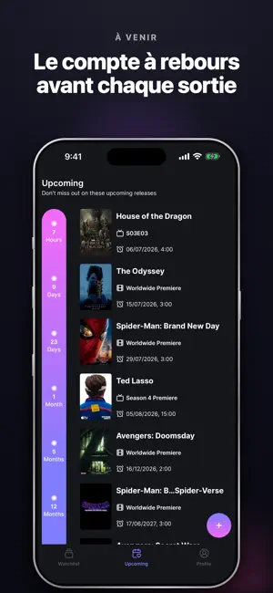 Hobi : Traqueur de séries TV iPhone screenshot 2