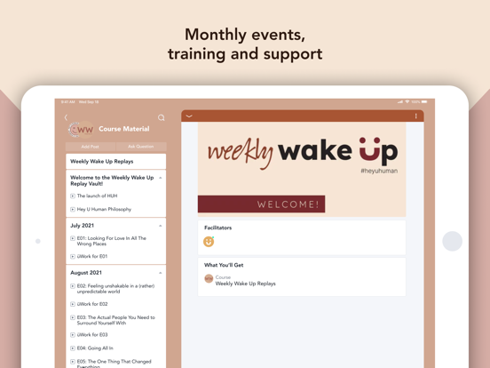 Hey U Human iPad screenshot 2 - Social Networking app