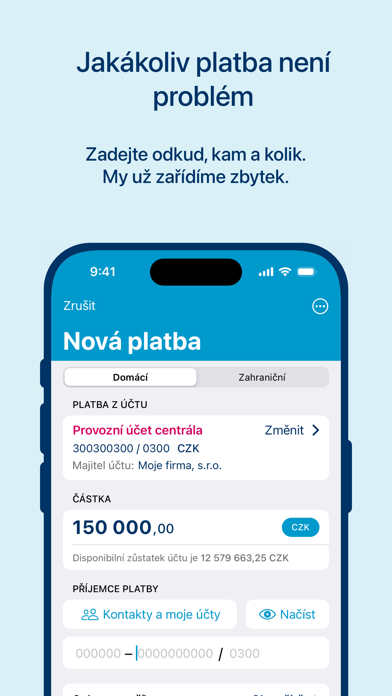 ČSOB CEB Mobile iPhone screenshot 5 - Finance app