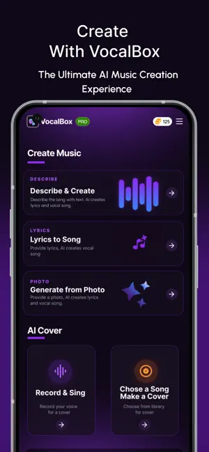 VocalBox: AI Song & Music screenshot 2