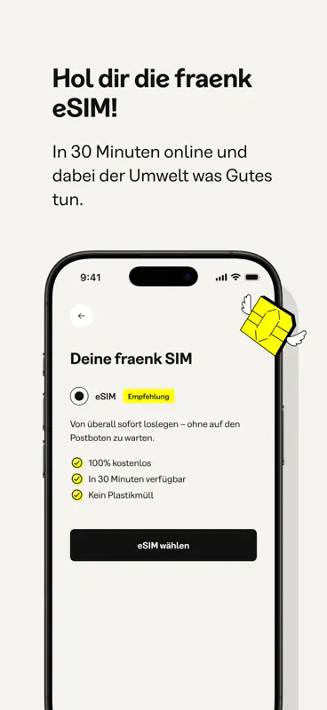 fraenk: Die Mobilfunk App screenshot 6 of 8