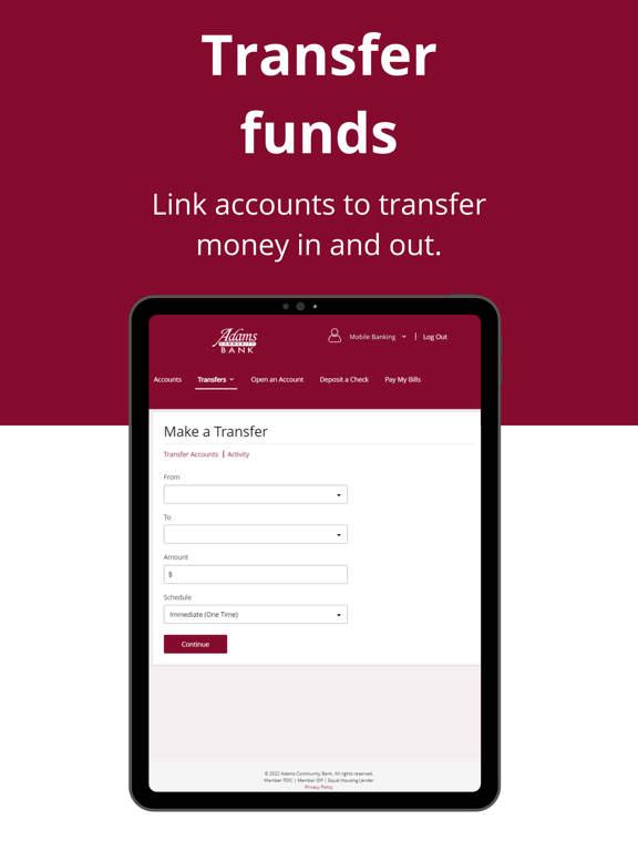 ACB Mobile iPad screenshot 6 - Finance app