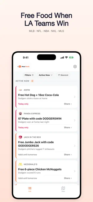 Meal Steals - LA Food Deals screenshot 1