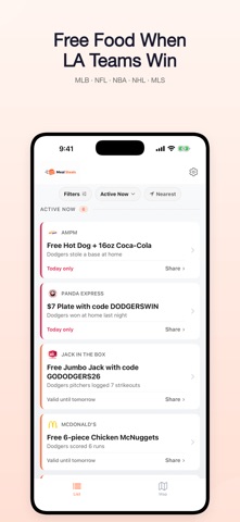 Meal Steals - LA Food Deals iPhone screenshot