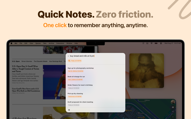 Quick Notes - Capture Screenshot