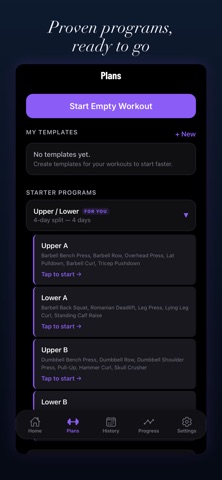 My Gym Tracker: Workout Log iPhone screenshot