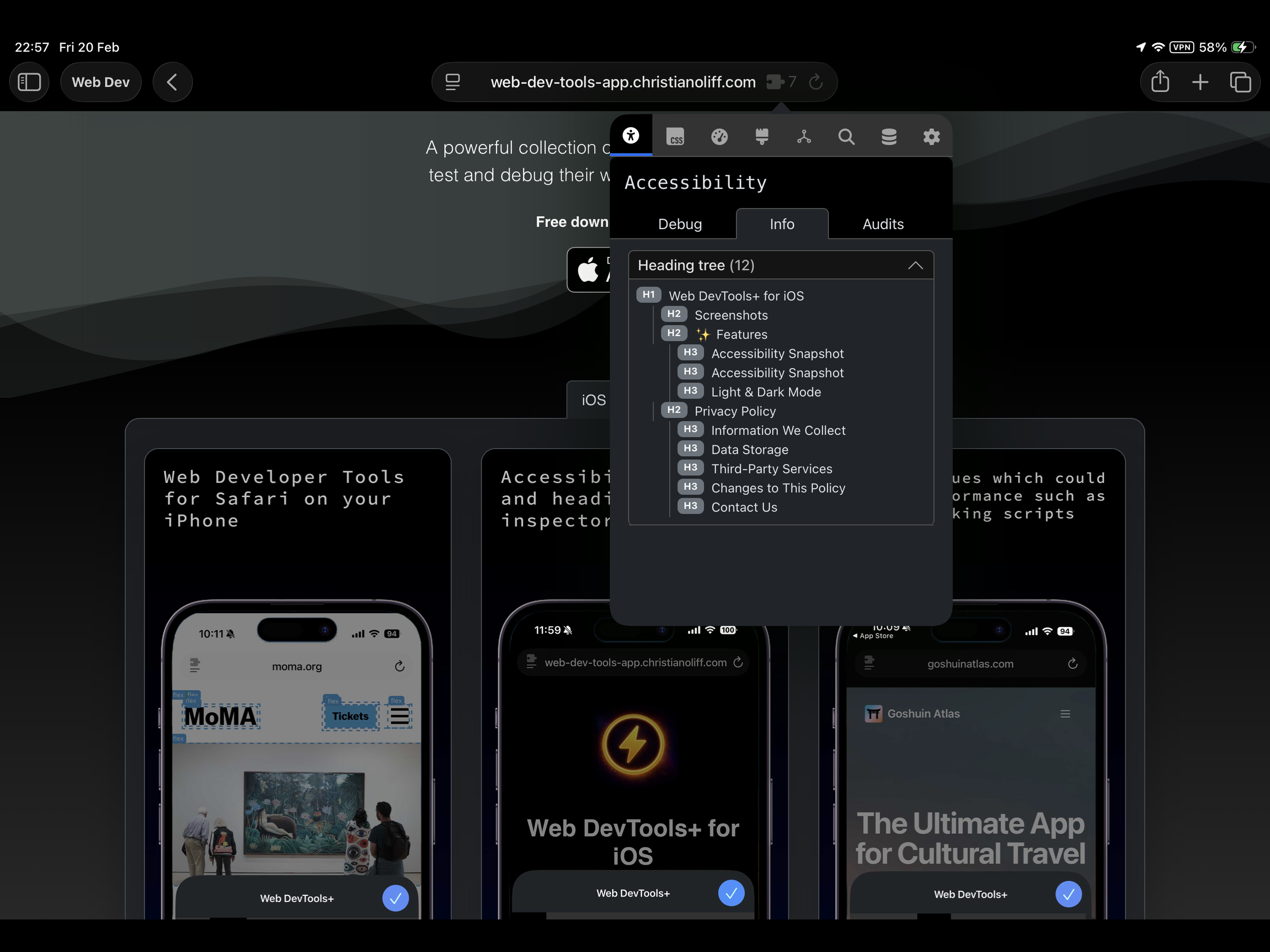 Web DevTools+ screenshot 16