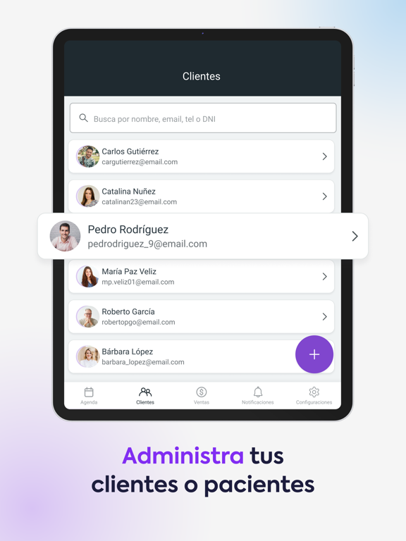 AgendaPro Agendar Citas y Más iPad screenshot 3 - Productivity app