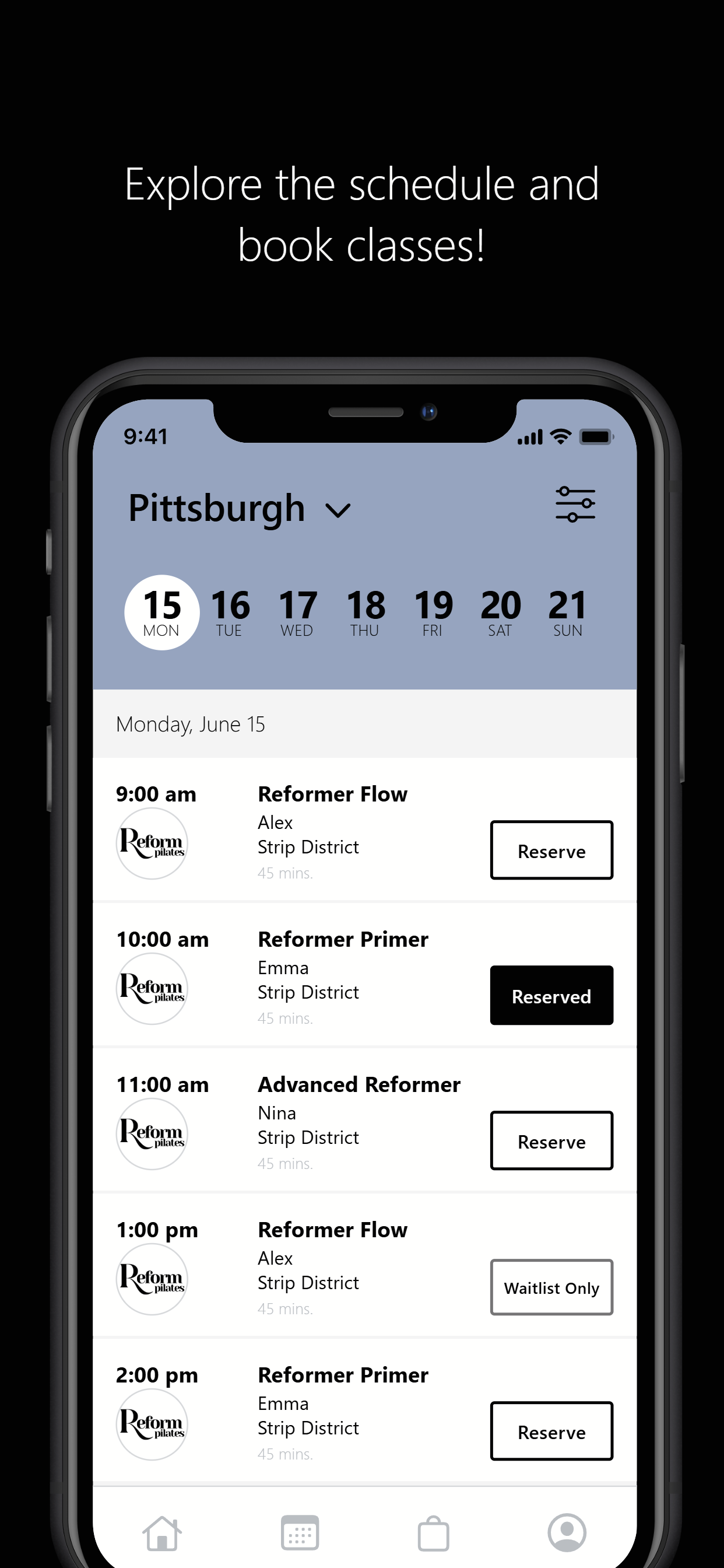 Reform Pilates Pittsburgh