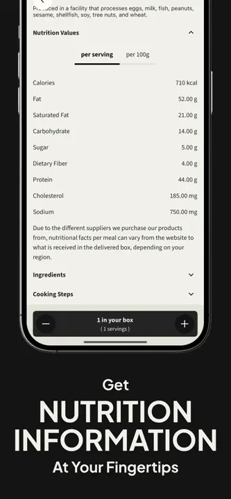 Factor_ Prepared Meal Delivery : capture d’écran 4 sur 8