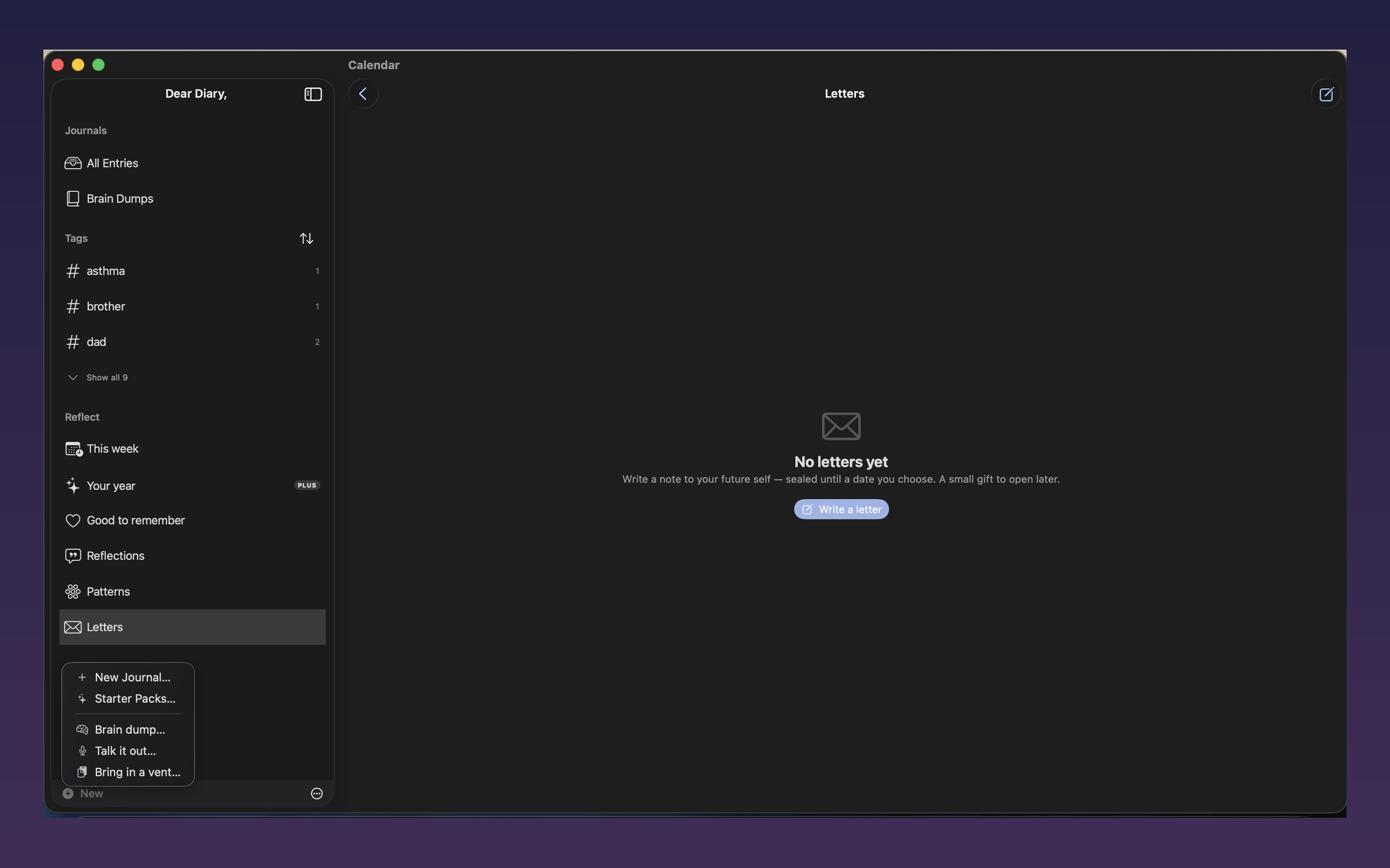 Dear Diary, — Journal screenshot 16