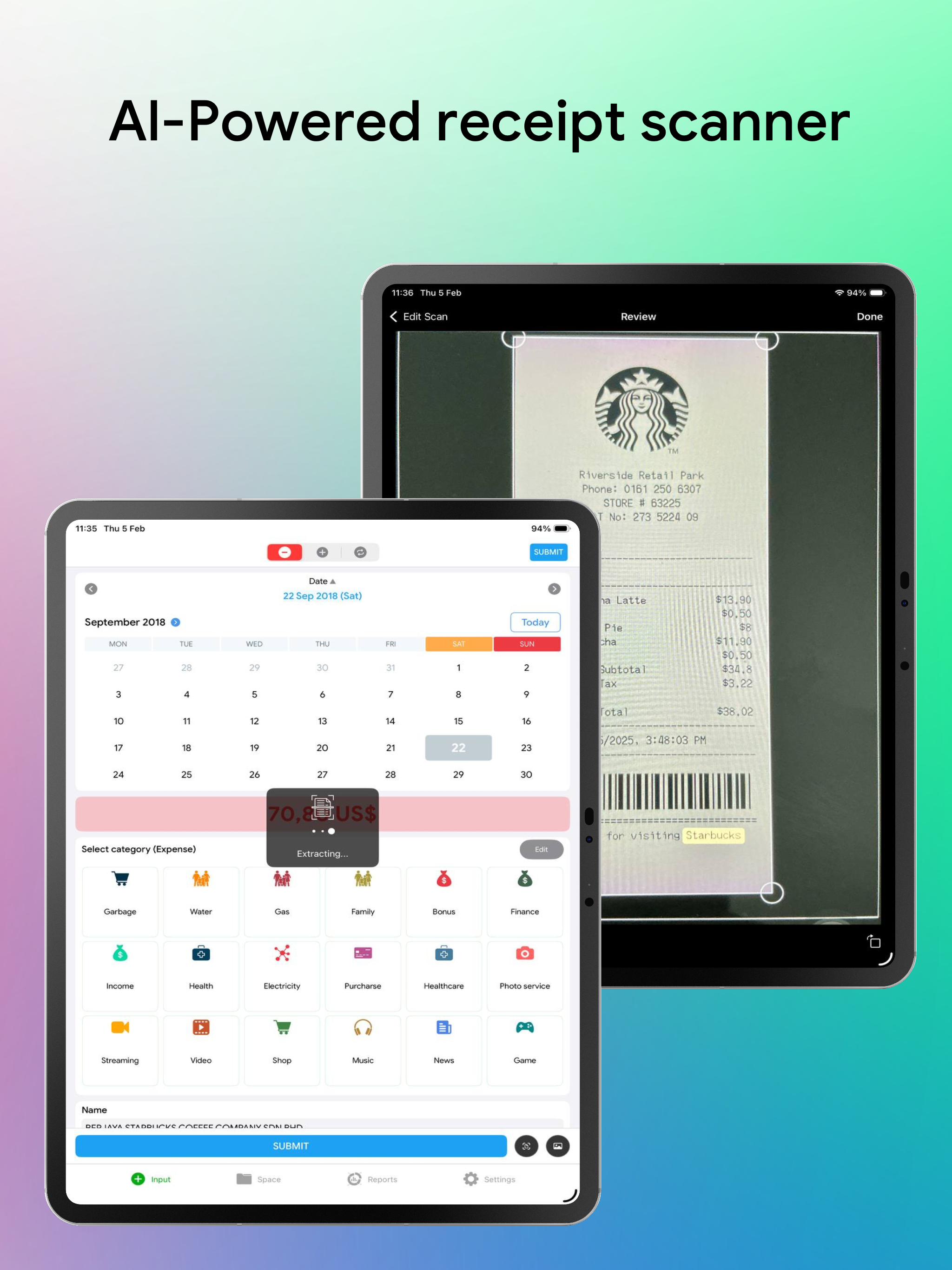 Expense Tracker: Color Money
