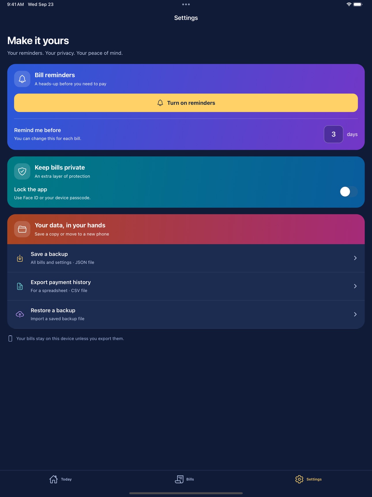Screenshot 10 of Bill Tracker: Due Reminders