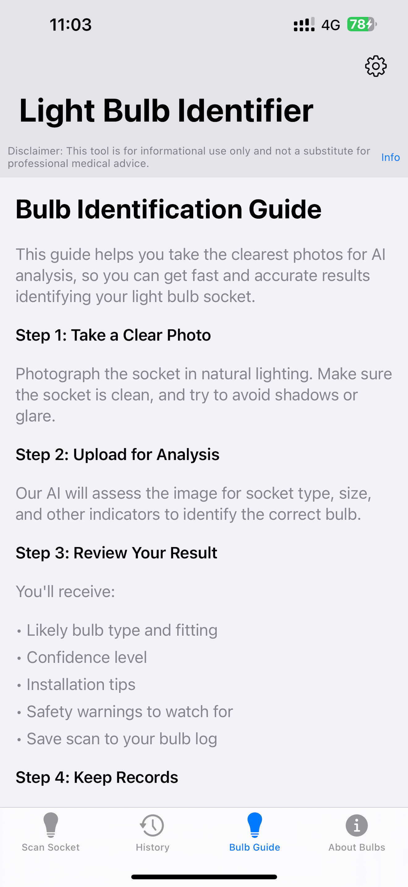Light Bulb & Lamp Identifier screenshot 5