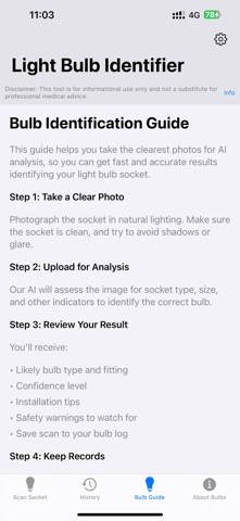 Light Bulb & Lamp Identifier screenshot