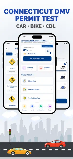 CT DMV Permit Test Prep screenshot 1