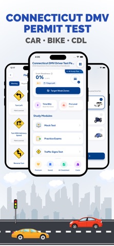 CT DMV Permit Test Prep Screenshot 1 of 10