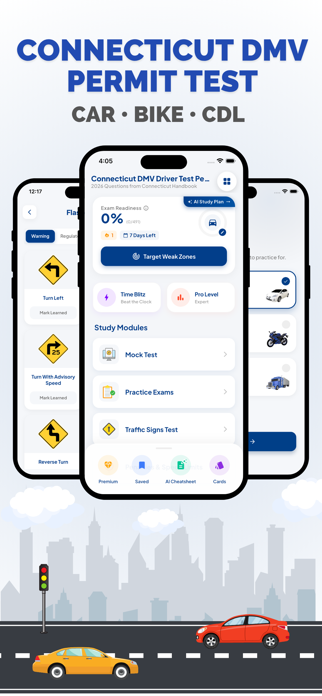 CT DMV Permit Test Prep Screenshot 1 of 10