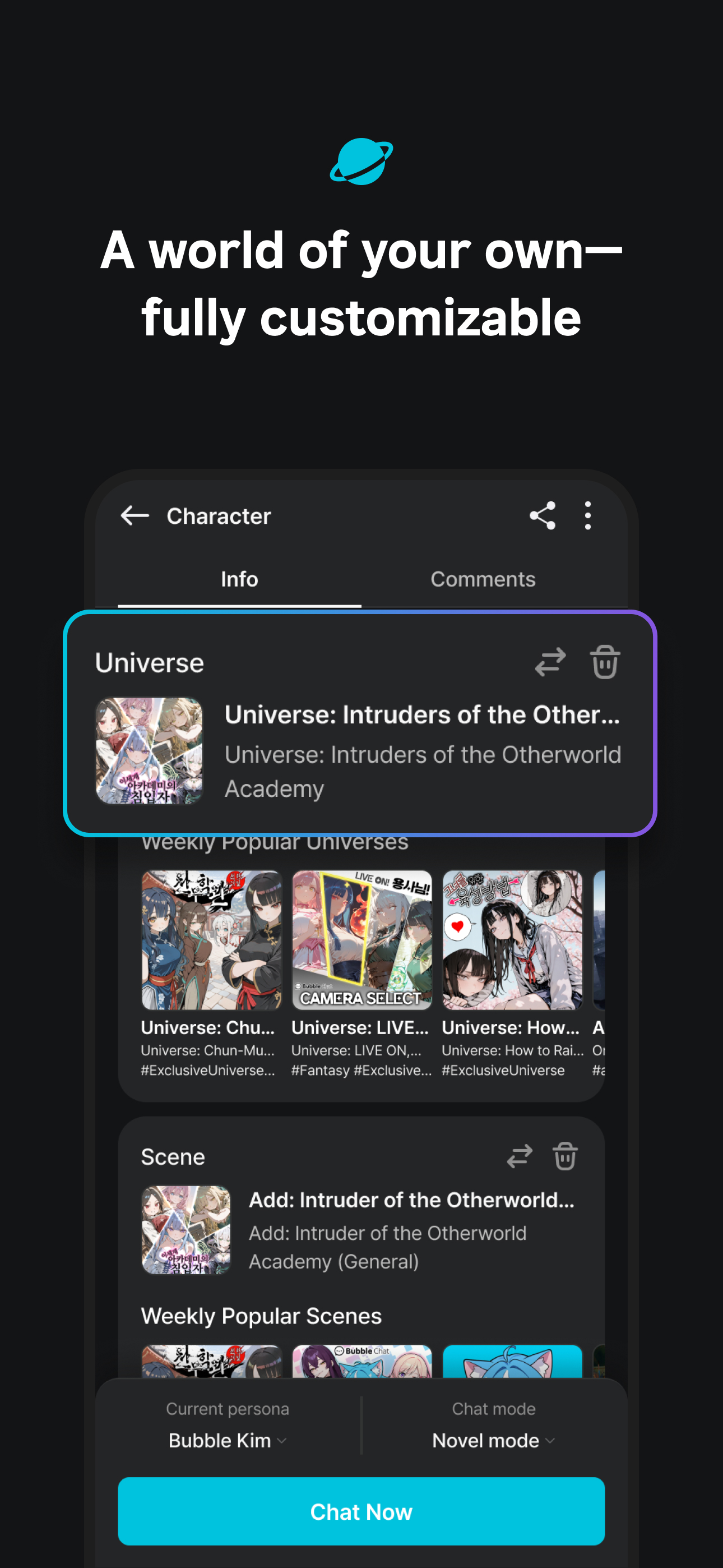 BubbleChat – AI character chat screenshot 4