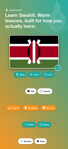 Learn Swahili - LingFast Screenshot 1 of 8