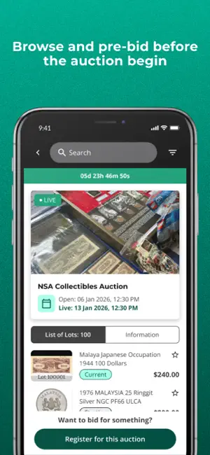 NSA Auction screenshot 3