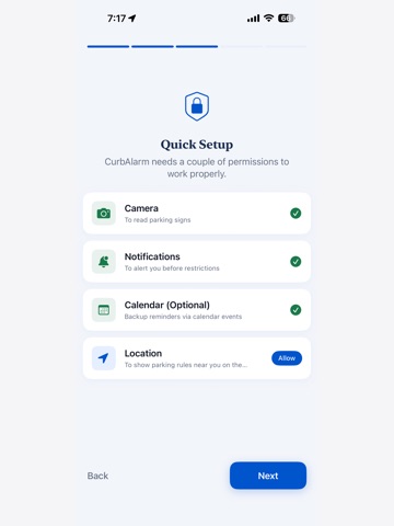 CurbAlarm: Parking Reminder iPad screenshot
