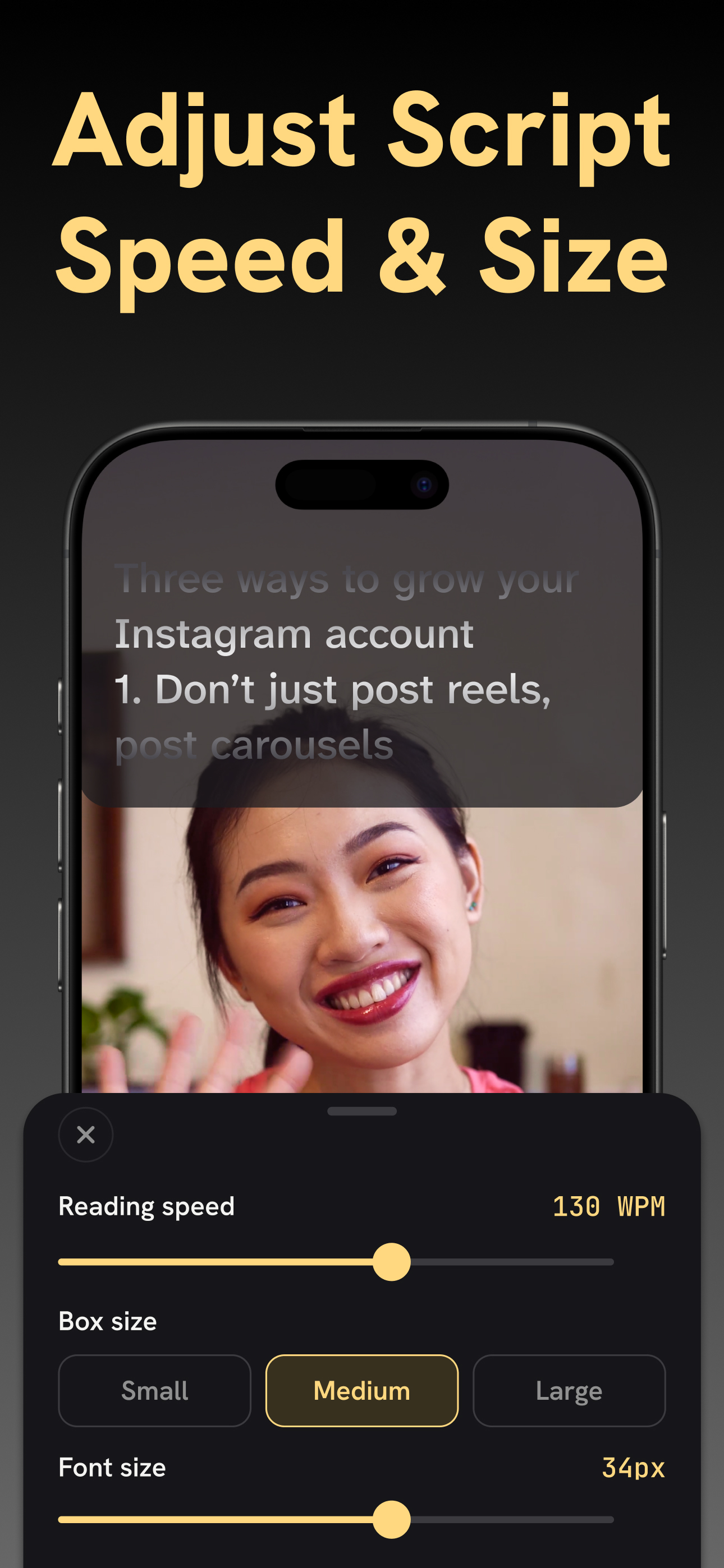 1Take: UGC Video Teleprompter screenshot 4