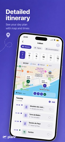 Planr: Plan. Share. Travel. iPhone screenshot