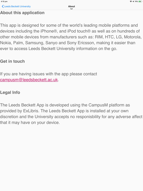 Screenshot #6 pour Leeds Beckett University