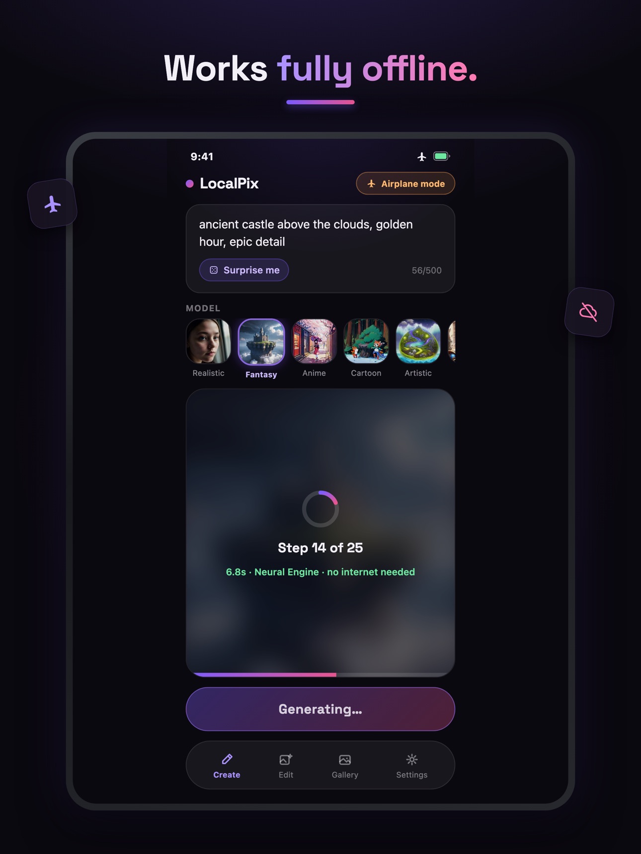 Screenshot 8 of LocalPix: Offline AI Art