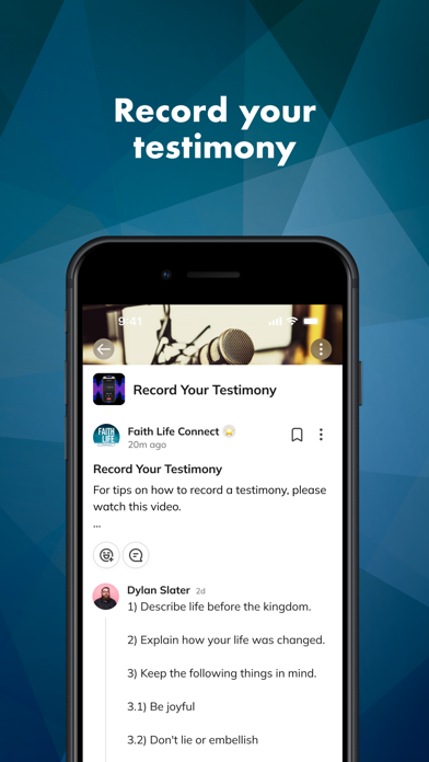 Faith Life Connect iPhone screenshot 7 - Social Networking app