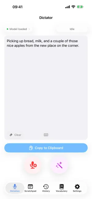 Dictator Offline Voice to Text screenshot 2