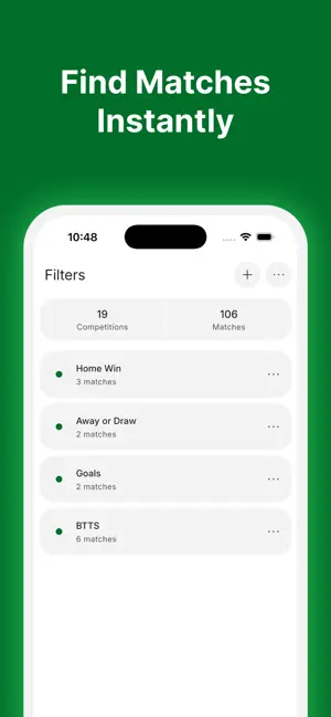 WinFinder - Soccer Stats screenshot 1