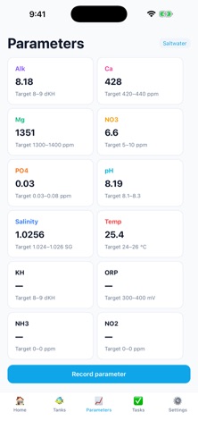 TankPulse: Reef Tank Tracker Screenshot 1 of 6