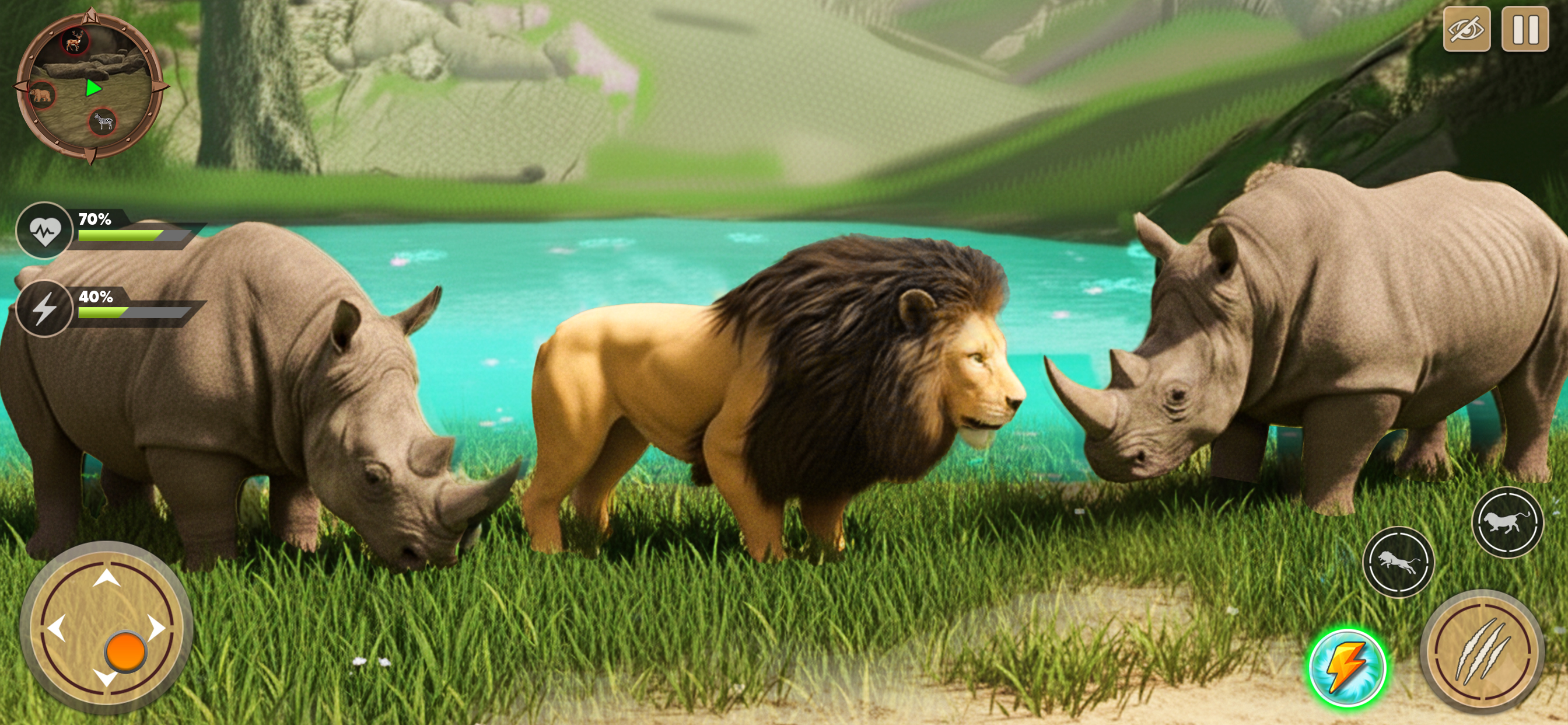 Wild Lion Simulator Games 3D