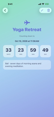 Final Countdown: Timers iPhone screenshot