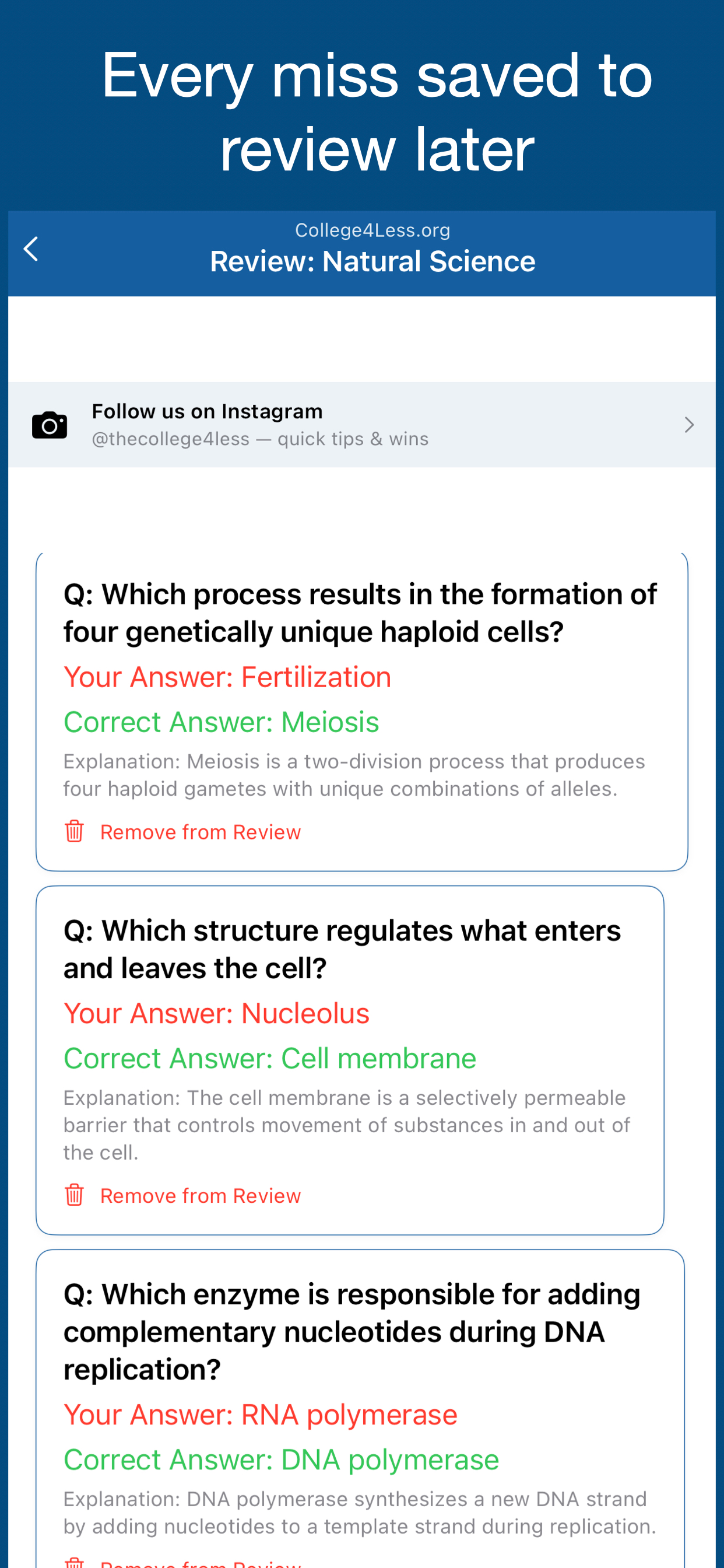 College4Less:Science screenshot 7