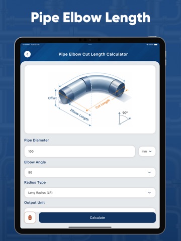 Elbow Calculator iPad screenshot
