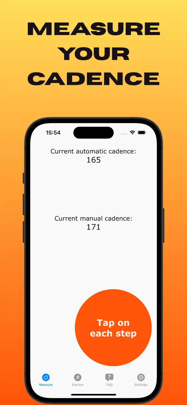 Screenshot #1 pour Cadence coach: jogging help
