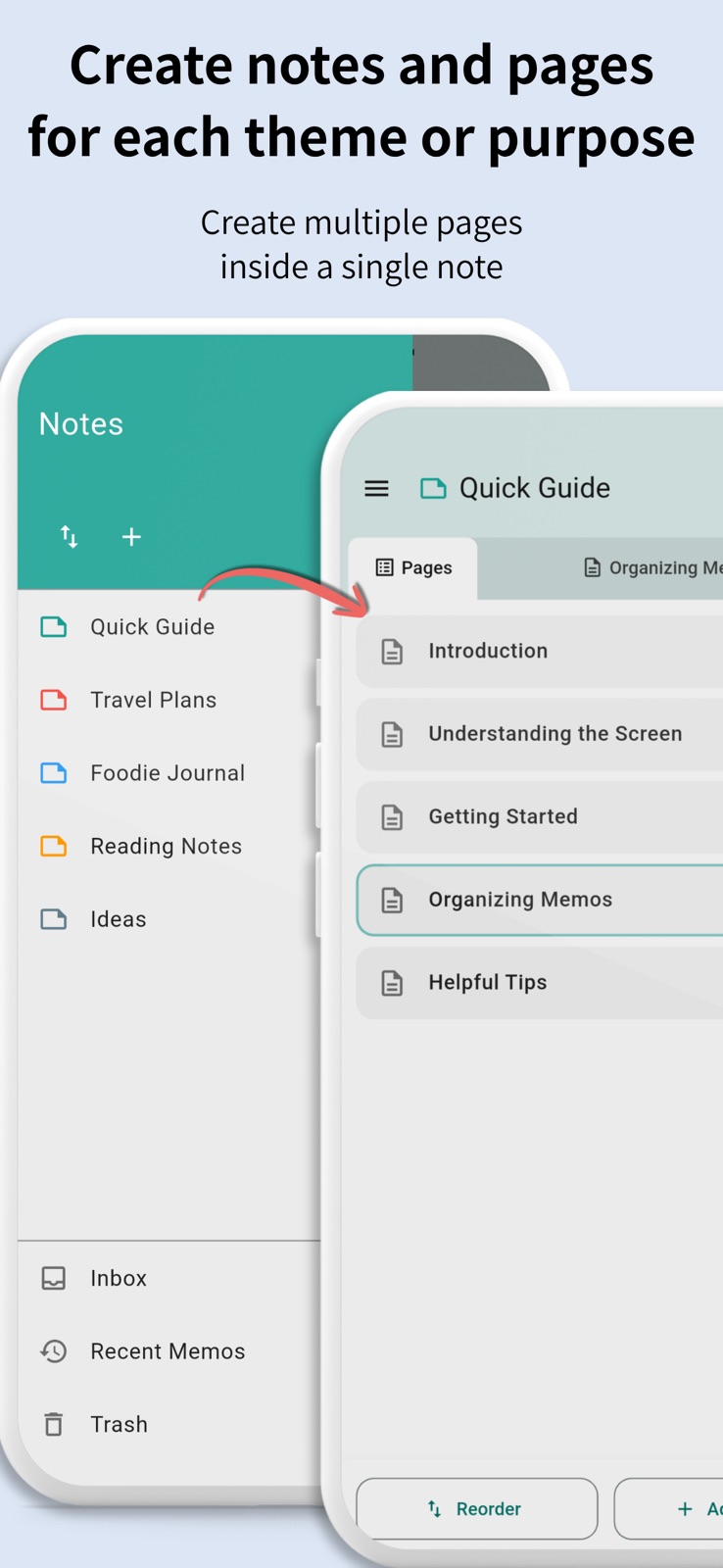 Memos as Blocks - PieceNote iphone screenshot 3