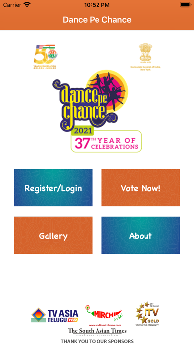 Dance Pe Chance Voting App Screenshot
