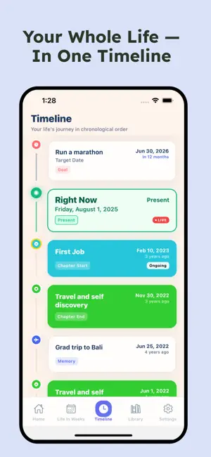 Lifev - Life In Weeks screenshot 3