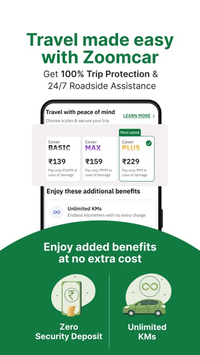 Zoomcar: Car rental for travel Screenshot