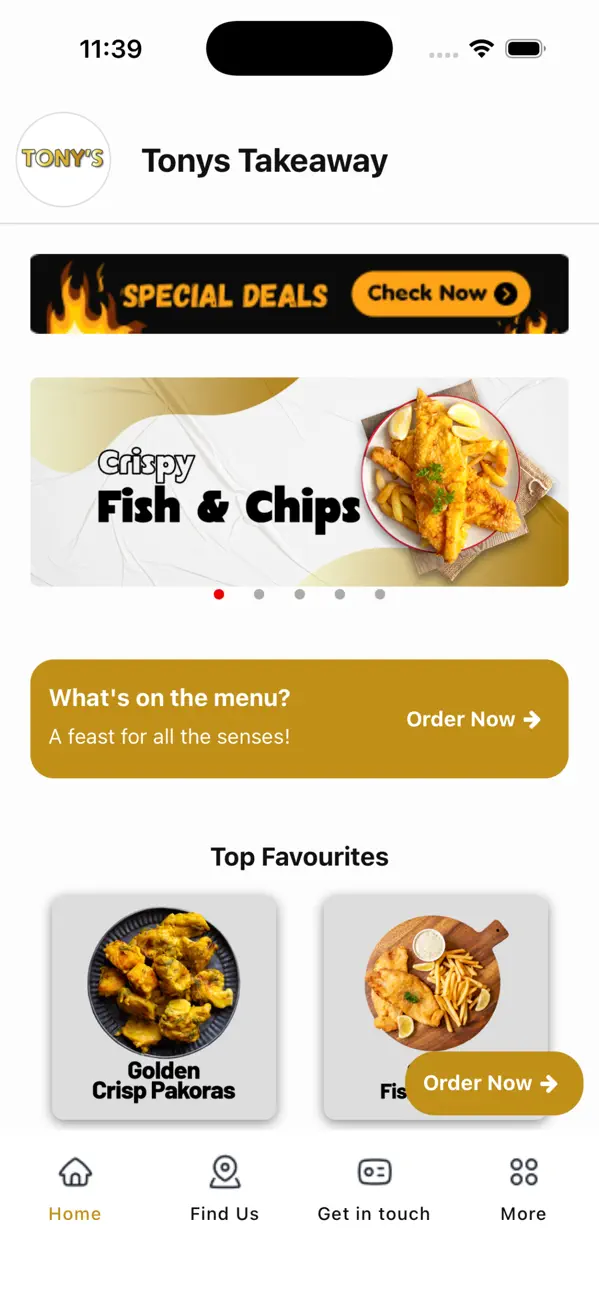 Screenshot #1 pour Tonys Takeaway Edinburgh