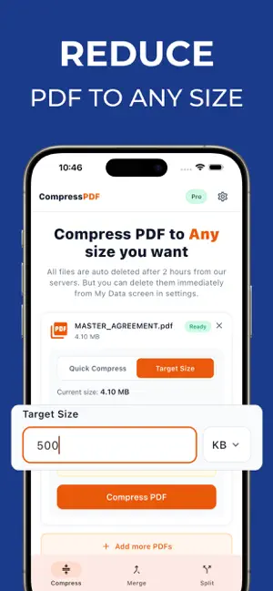 PDF Compressor: To Any Size screenshot 2