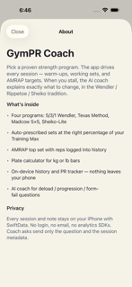 GymPRCoach screenshot 6