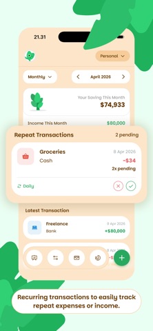 Spended: Money Habit Tracker screenshot