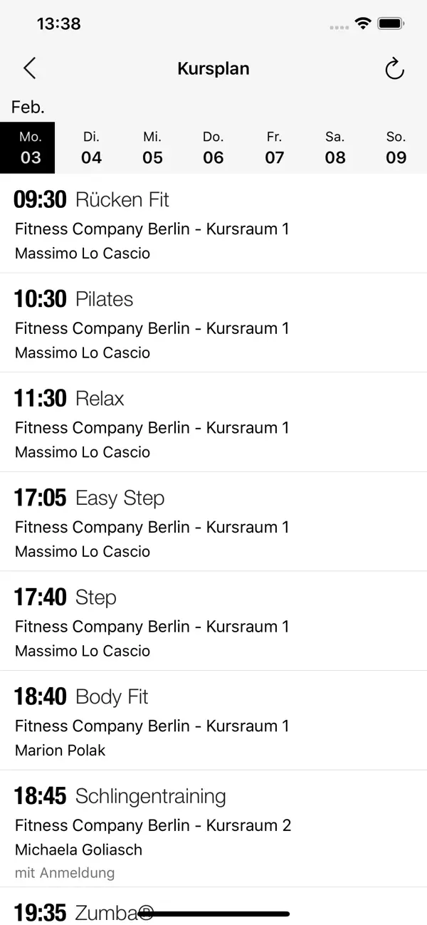 Screenshot #3 pour Fitness Company Berlin